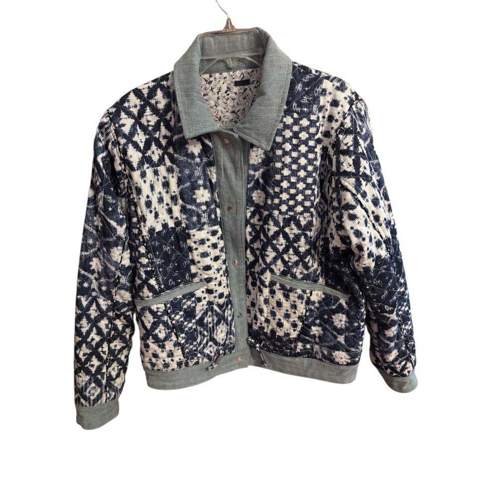 Blank NYC Women’s Reversible Patchwork Quilted Ja… - image 1